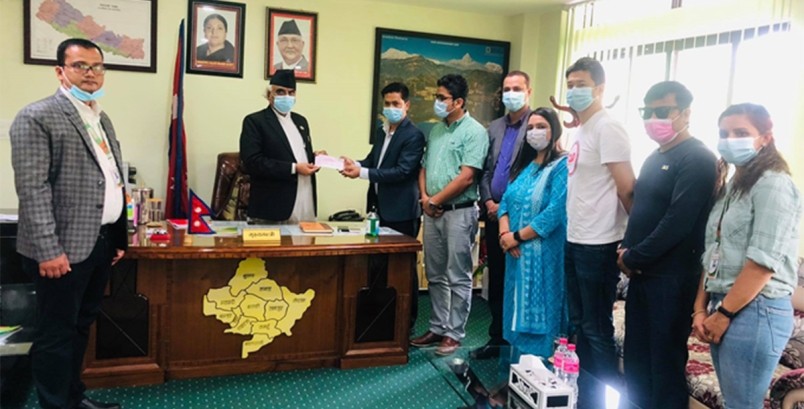 नेपाल एग्रो लघुवित्तद्वारा विपद व्यवस्थापनका लागि प्रदेश सरकारलाई आर्थिक सहयोग