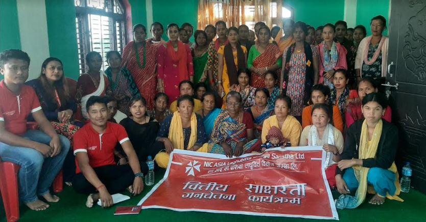 एनआईसी एशिया लघुवित्तका २ शाखाद्वारा छुट्टाछुट्टै वित्तीय साक्षरता कार्यक्रम सम्पन्न