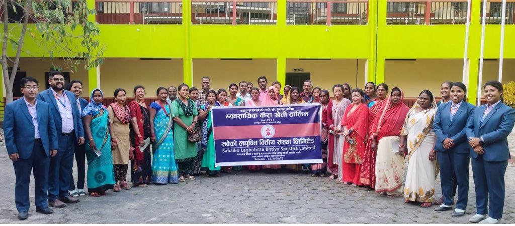 सबैको लघुवित्त वित्तीय संस्थाद्वारा ब्यवसायिक केरा खेती तालिम सम्पन्न