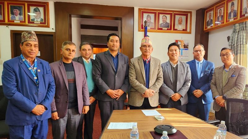नवनियुक्त अर्थमन्त्री पौडेलसँग नेपाल मर्चेण्ट बैंकर्स संघद्वारा भेटवार्ता