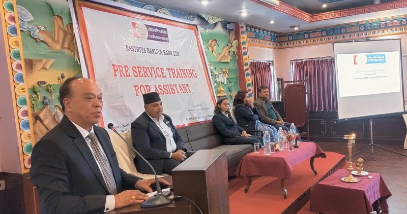 राष्ट्रिय वाणिज्य बैंकका ५४ नवनियुक्त कर्मचारीलाई पूर्वसेवाकालीन तालिम
