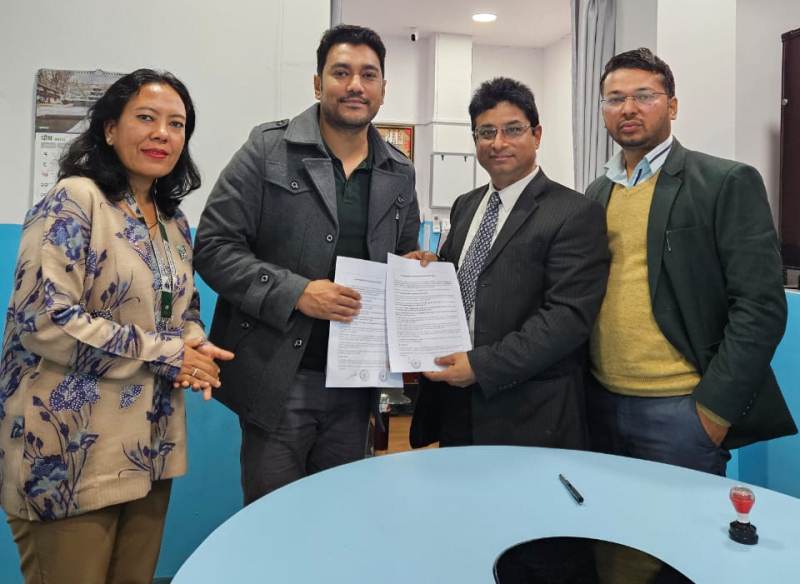 ‘सांग्रिला डेभलपमेन्ट बैंक र गण्डकी मेडिकल कलेज टिचिङ हस्पिटल तथा रिर्सच सेन्टरबीच सम्झौता’