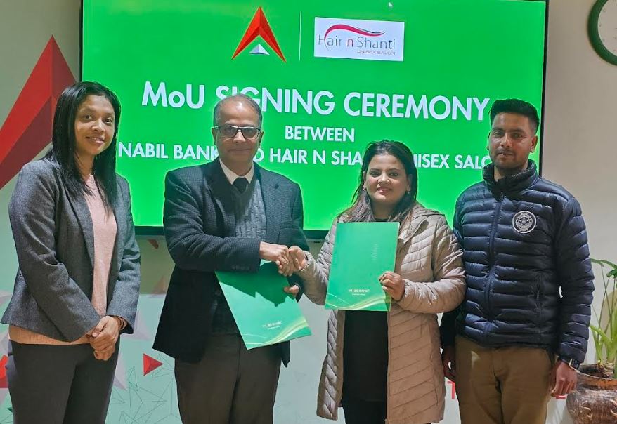 नबिल बैंकका ग्राहकले हेयर एण्ड शान्तिबाट सेवा लिँदा छुट पाउने