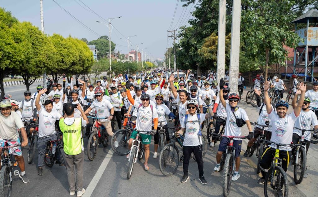 वातावरण दिवसको अवसरमा तेस्रो सांग्रिला साइकल र्‍याली