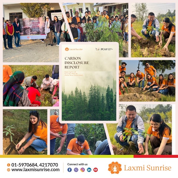 लक्ष्मी सनराइजको कार्बन उत्सर्जन रिपोर्ट सार्वजनिक, १० हजार विरुवा रोपिदै