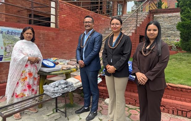 सानिमा रिलायन्स लाईफ इन्स्योरेन्सद्वारा मैत्री सेवा आश्रममा खाद्यन्न सहयोग