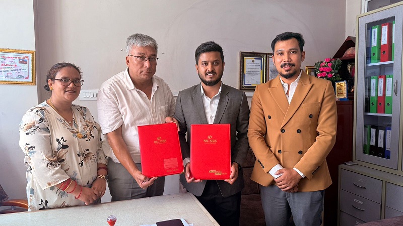 एन आई सी एशिया बैंक र भक्तपुर इन्टरनेसनल हस्पिटलबीच स्वास्थ्य उपचारमा सहकार्य