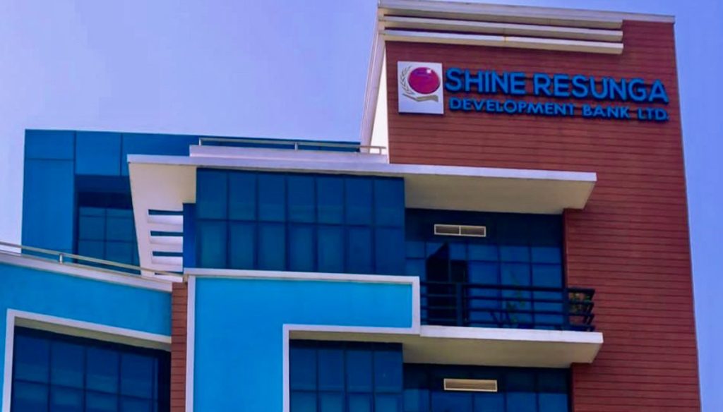 शाइन रेसुङ्गा डेभलपमेन्ट बैंकले १३ प्रतिशत लाभाँस दिने