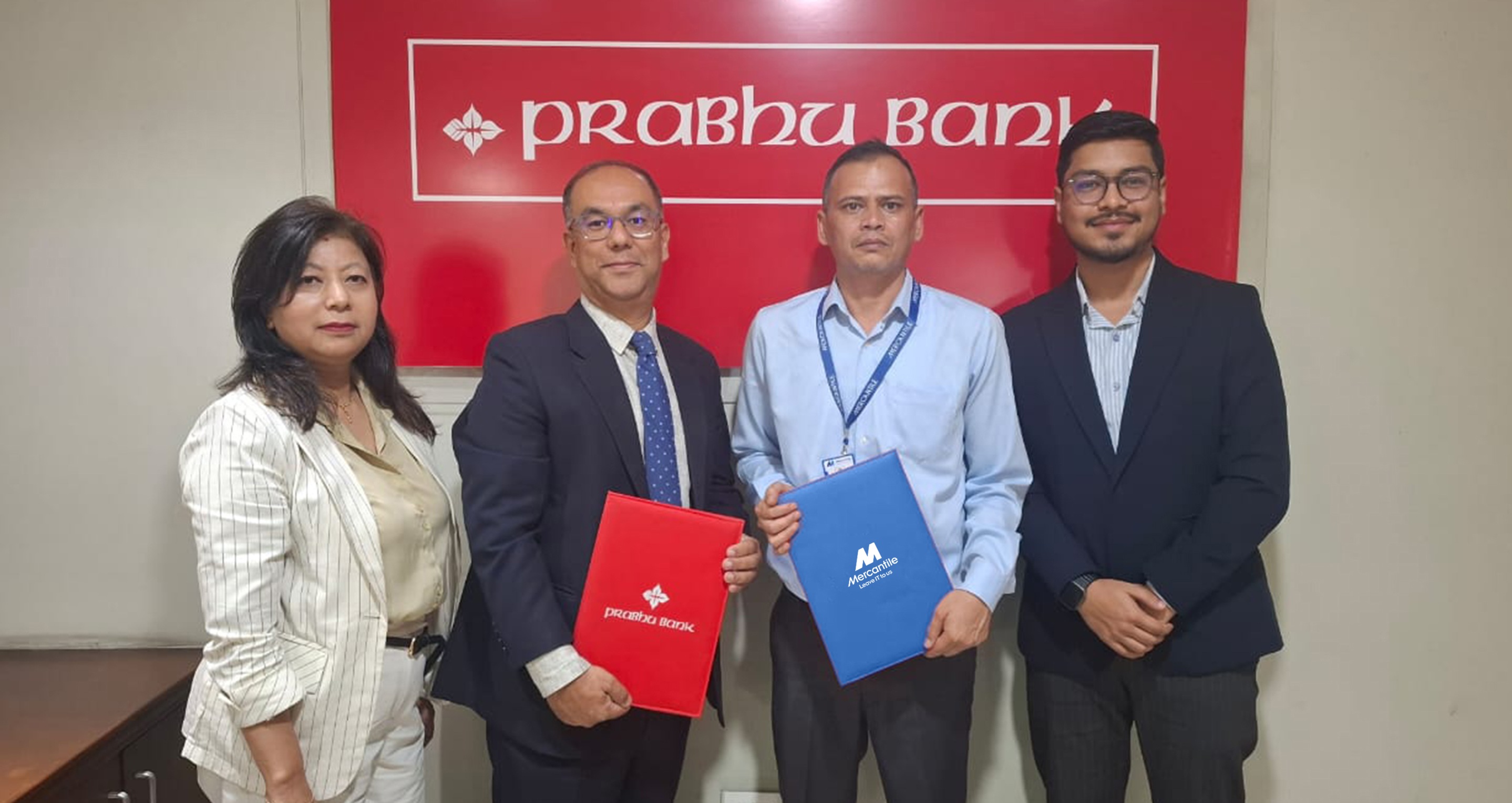 मर्केन्टाइल अफिस सिस्टम र प्रभु बैंक बीच विशेष  सम्झौता