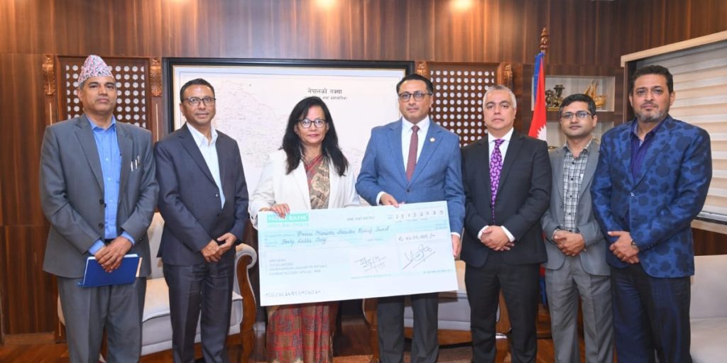 स्वावलम्बन लघुवित्तले भोटेकोशी बाढीपीडितका लागि ४० लाख रुपैयाँ सहयोग