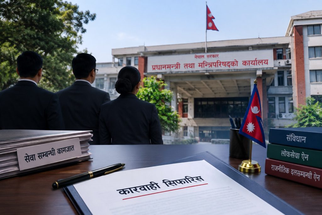 राजनीतिक जिम्मेवारी लिएका तीन कर्मचारीमाथि कारबाही सिफारिस